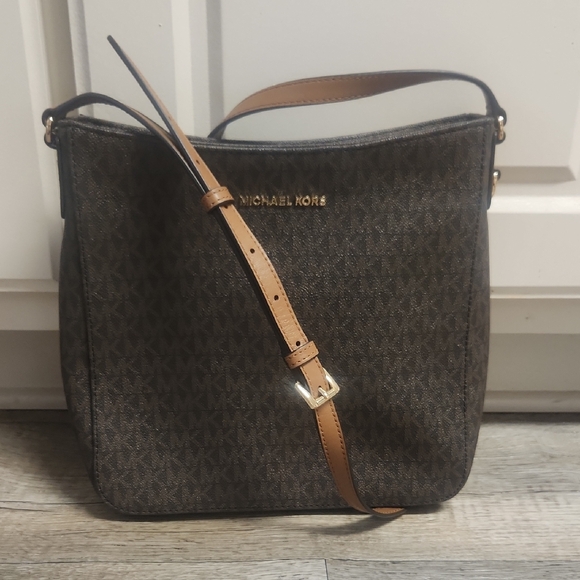 Michael Kors Handbags - Michael Kors Dark Brown Crossbody Bag